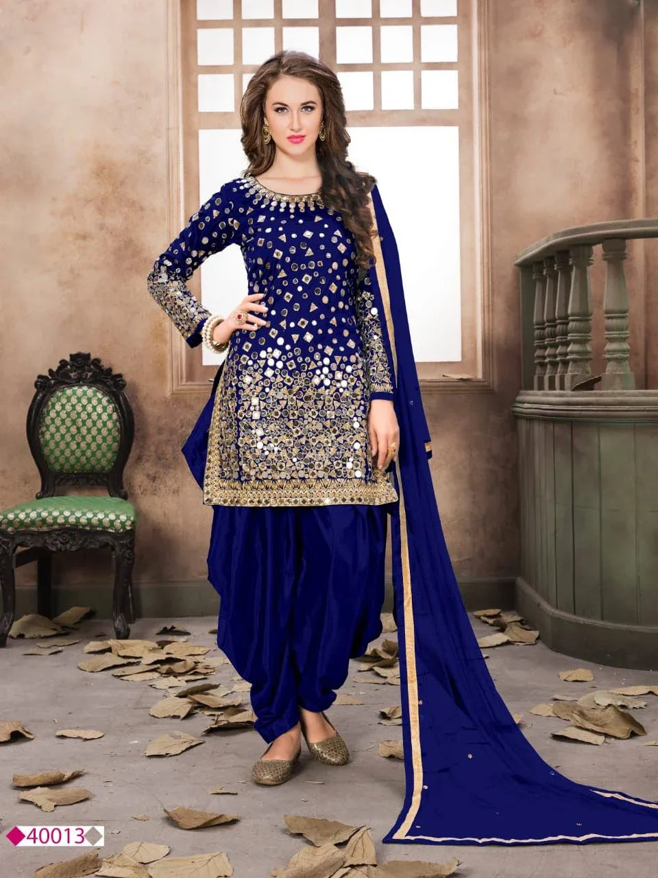 Aanaya 40000 Series Tapeta Silk Designer Punjabi Suit - Anant Exports