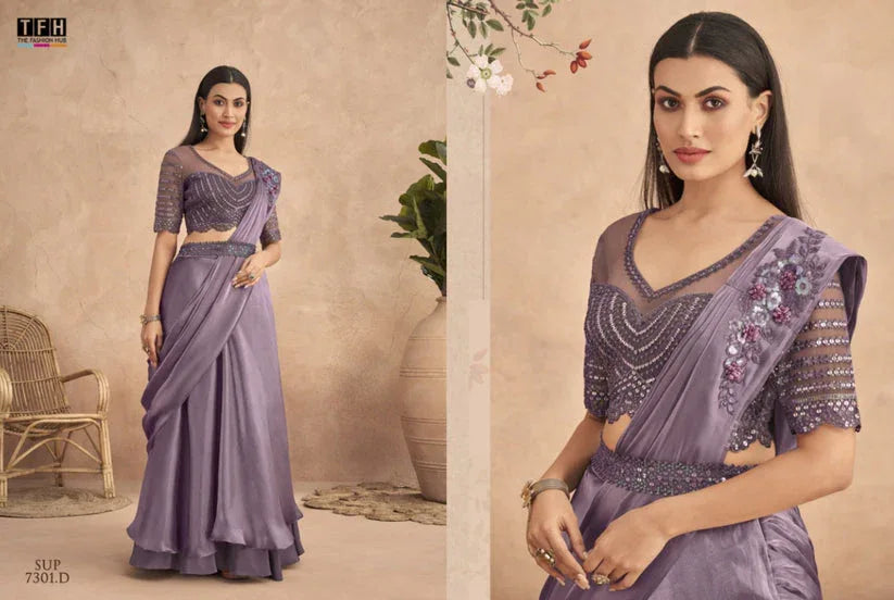 TFH SUPER STAR HIT DESIGN 7301 SERIES FANCY SAREE