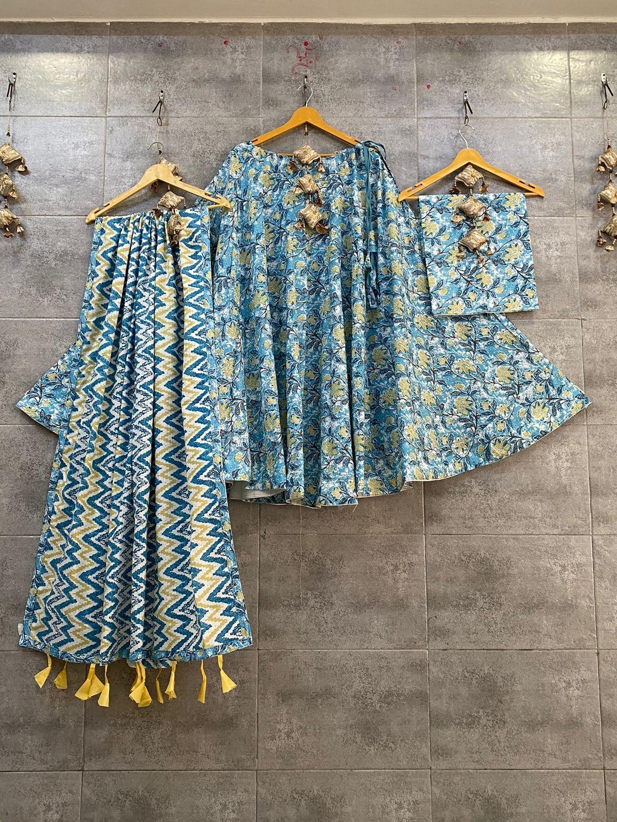 Designer Pure Cotton Print Lehenga Anant Tex Exports Private Limited