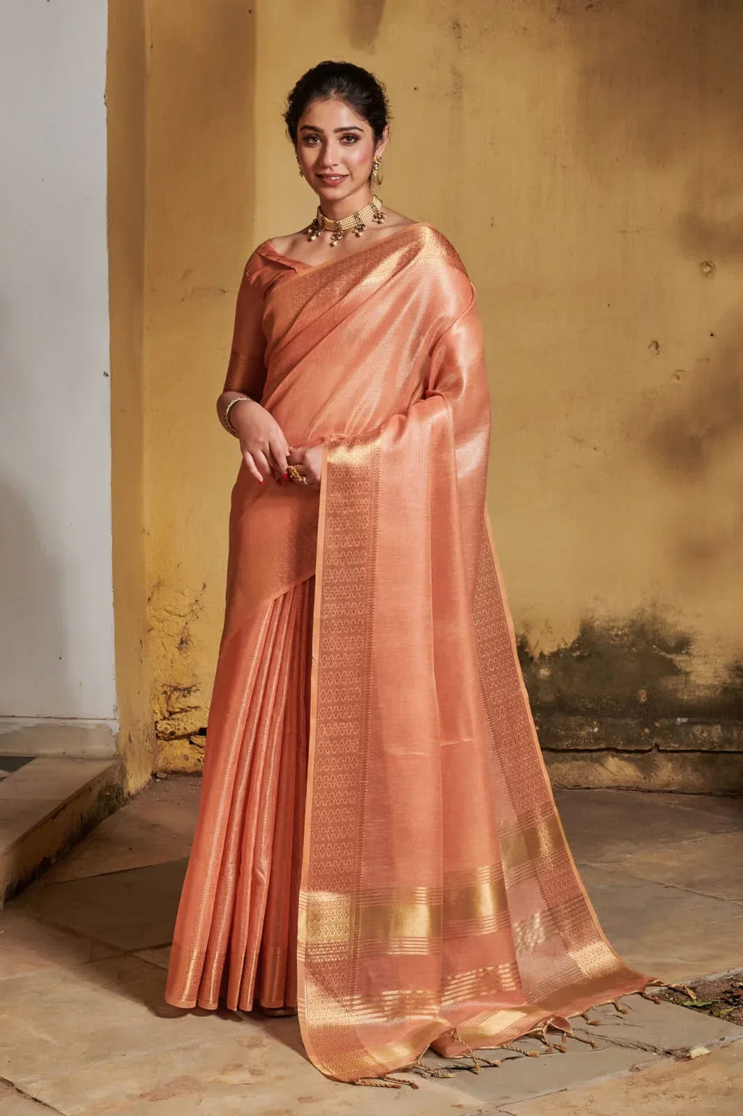 Fancy Wear Silk Weaving Saree - Anant Exports