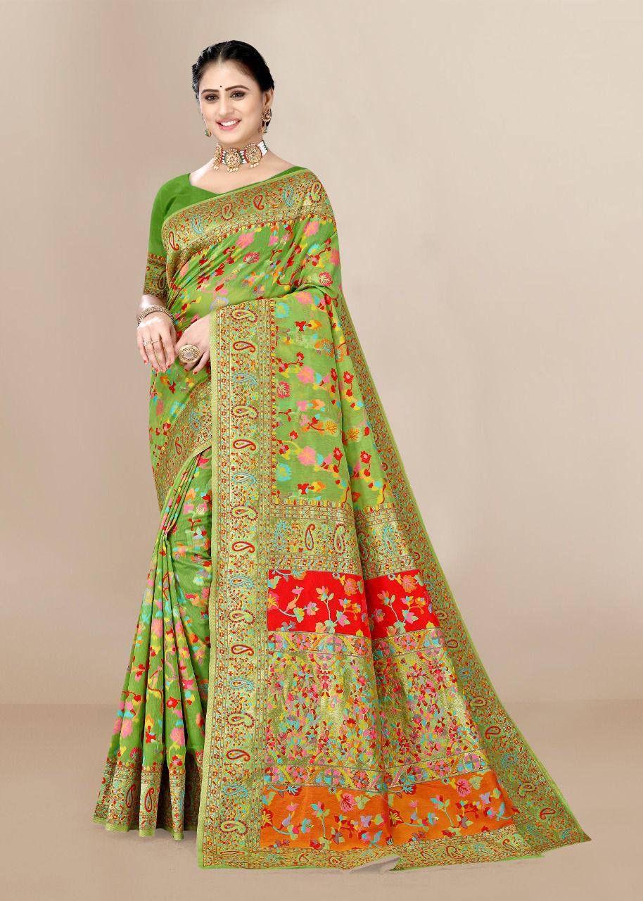 Party Wear Cotton Saree - Anant Exports