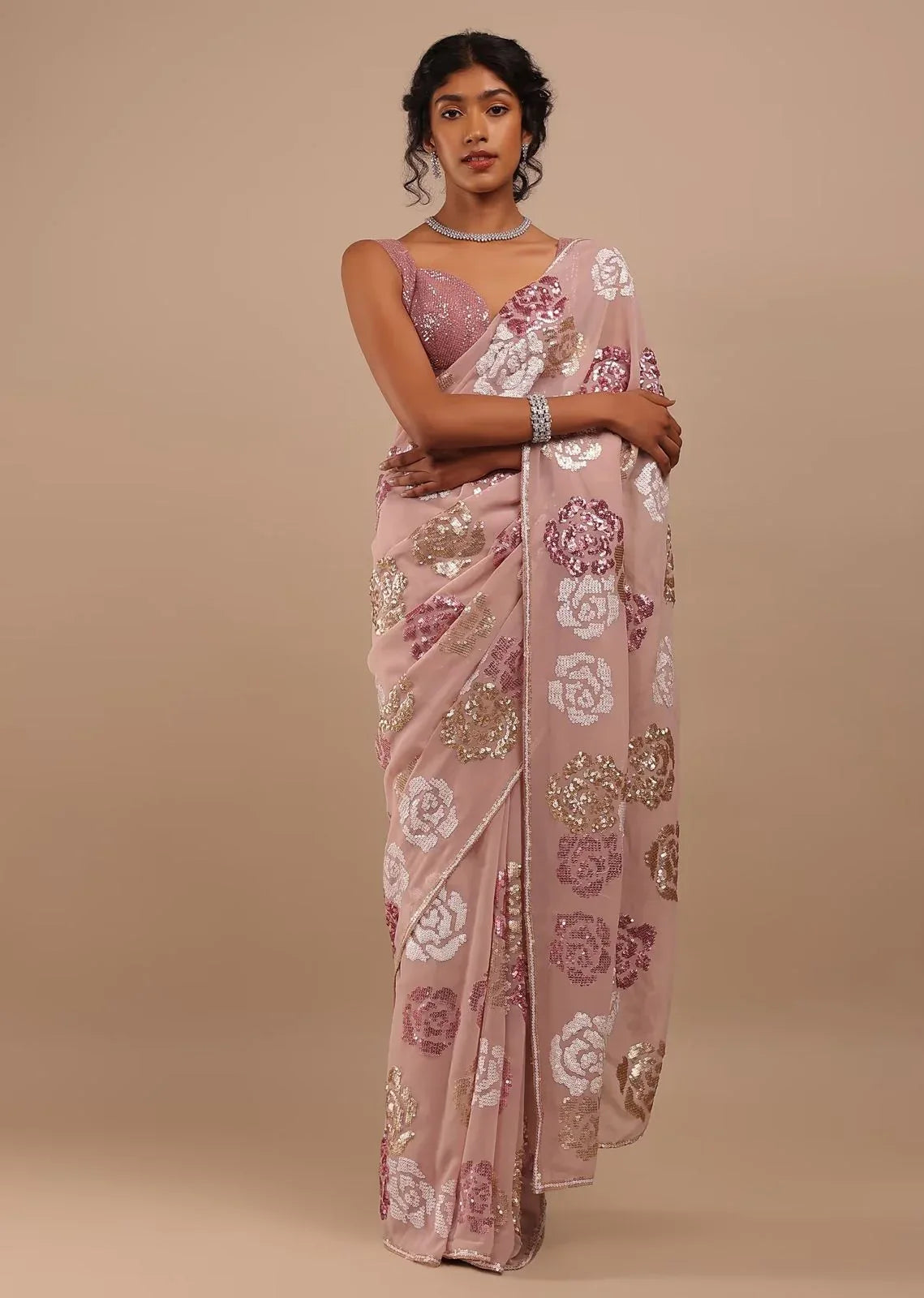 PARTY WEAR GEORGETTE SAREE - Anant Exports