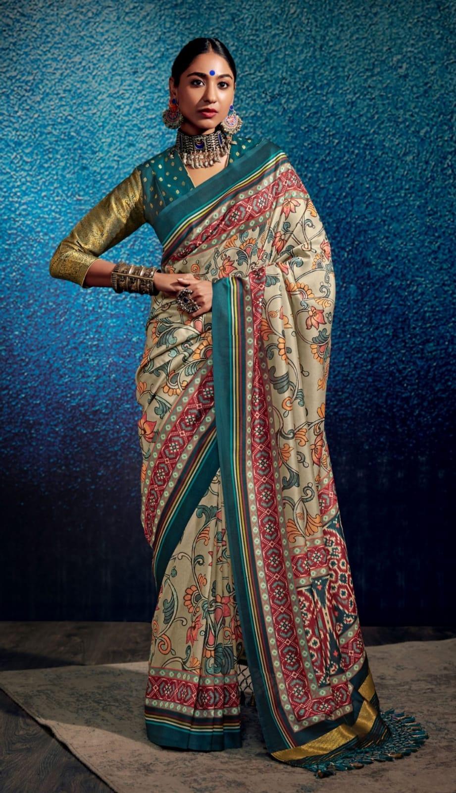 KALAM X PATOLA FANCY SOFT SILK SAREE - Anant Exports
