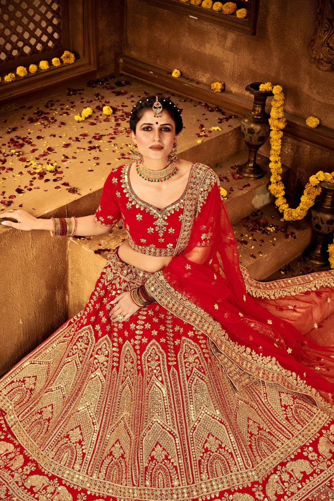Beautiful Designer Bridal Wear Lehenga Choli - Anant Exports