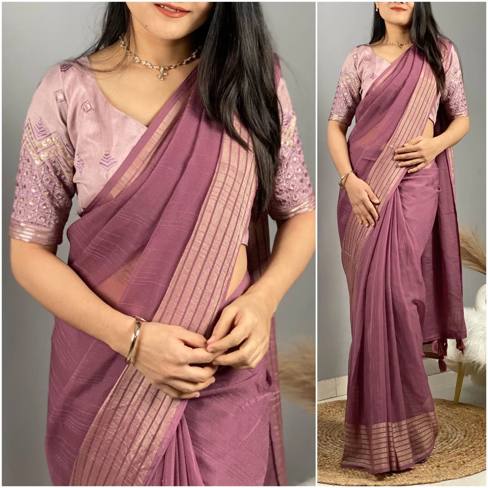 Party Wear Beautiful Georgette Saree - Anant Exports
