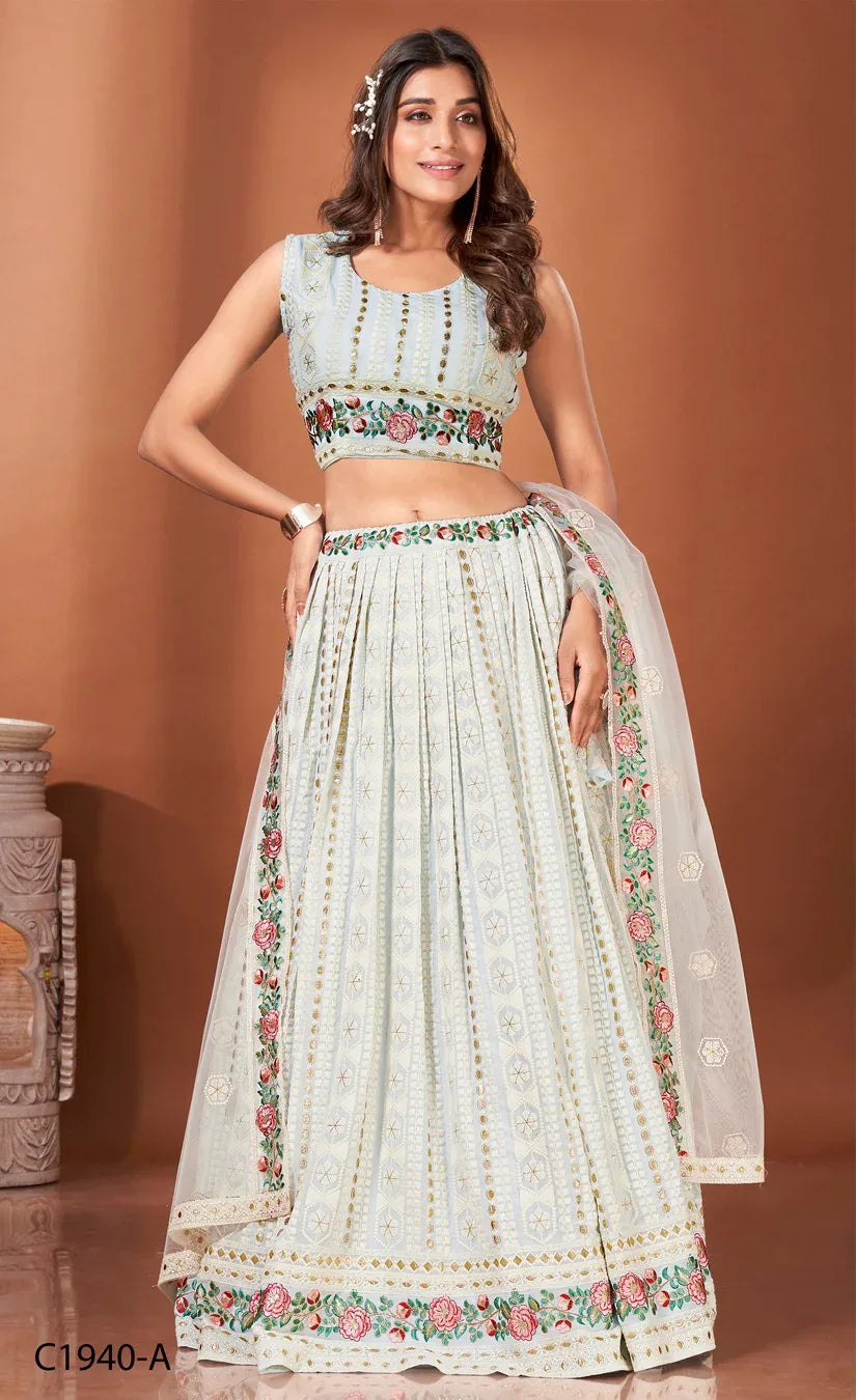 READYMADE CROP TOP LEHENGA D.NO C1940 - Anant Exports
