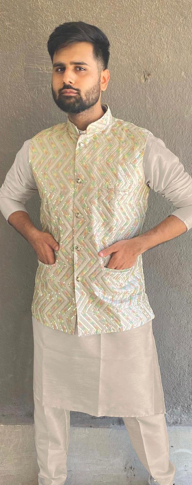 Manyavar Traditional Wear Kurta Pajama With Koti - Anant Exports