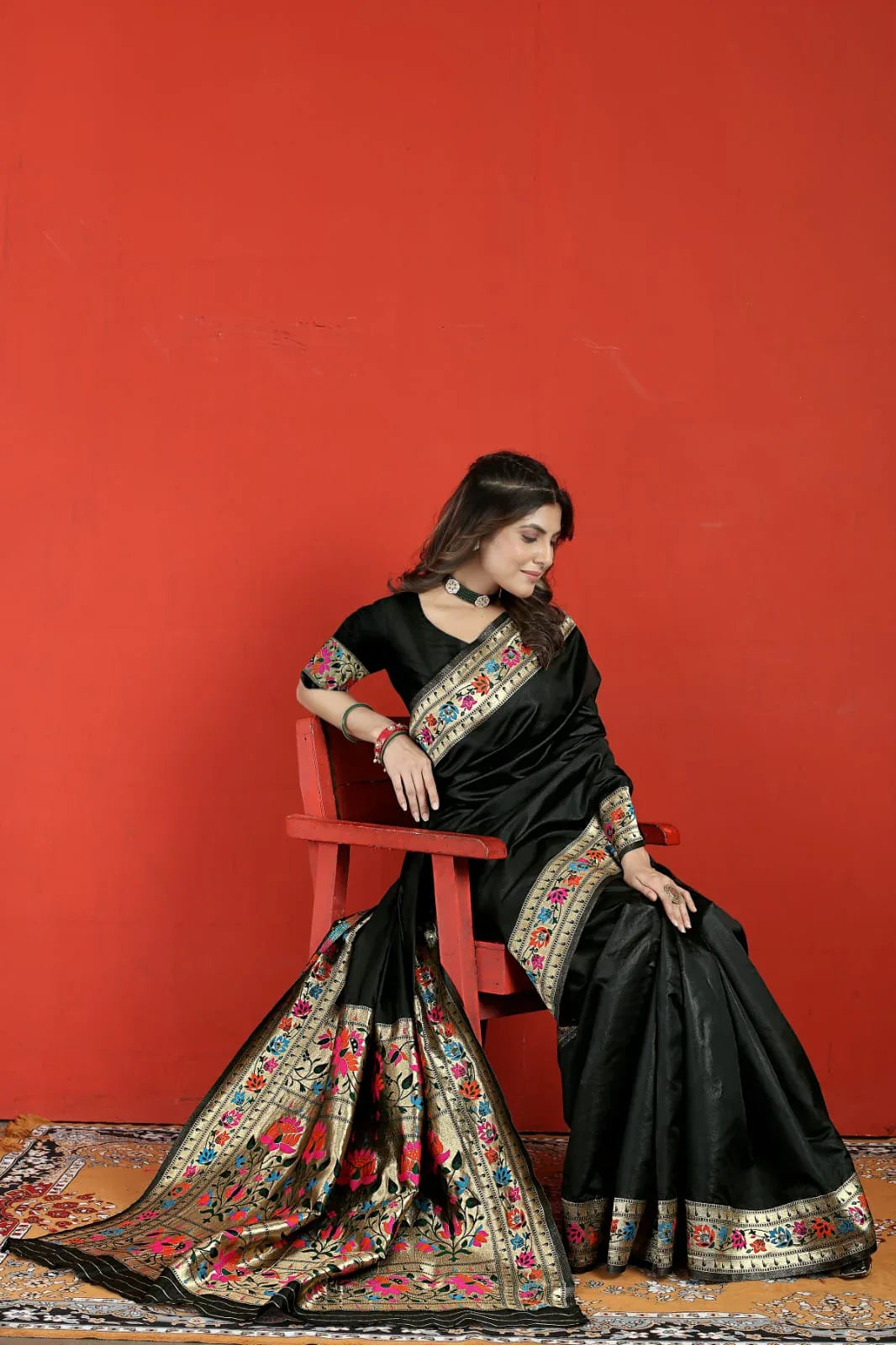 Fancy Occasion Wear Paithani Soft Silk Saree - Anant Exports
