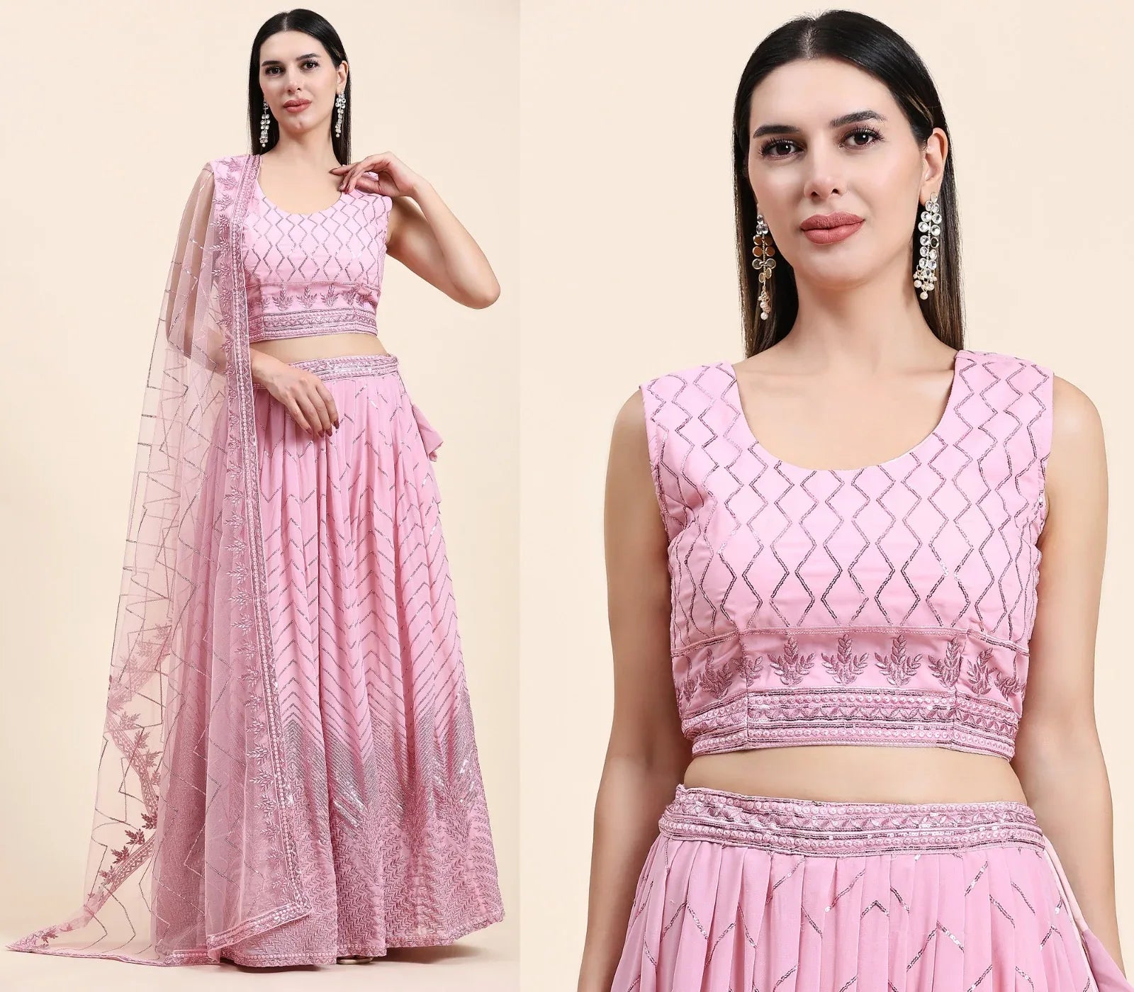 READYMADE CROP TOP LEHENGA D.NO C1955 - Anant Exports