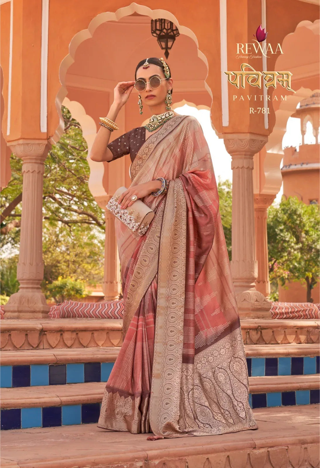 REWAA PAVITRAM SOFT KACHHI SILK SAREE - Anant Exports