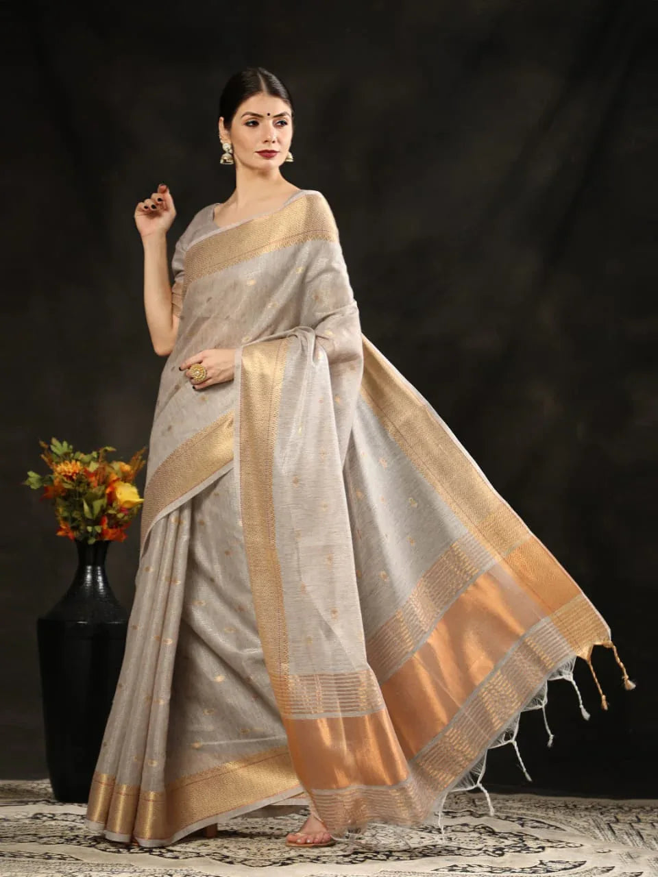 Fancy Wear Silk Weaving Saree - Anant Exports