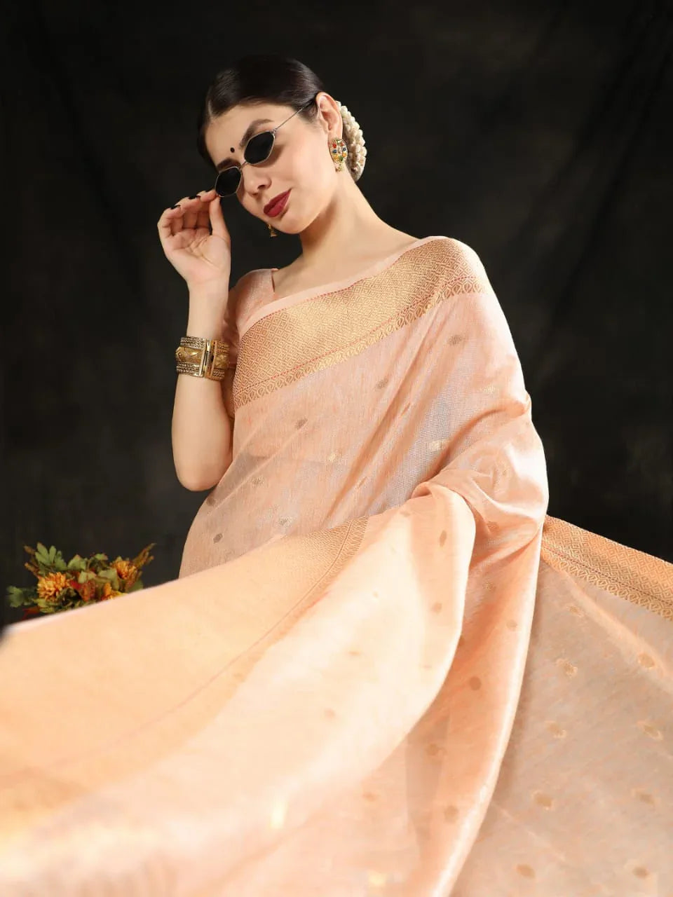 Fancy Wear Silk Weaving Saree - Anant Exports