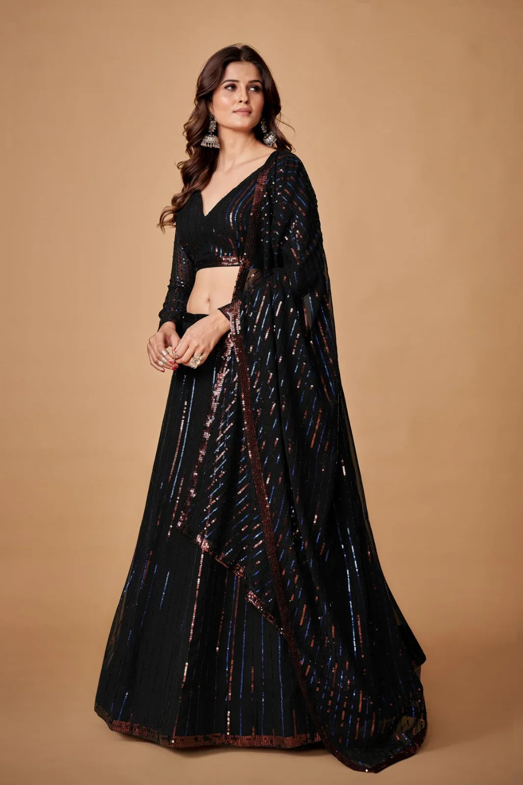 Singles 195 Fancy Occasion Wear Lehenga - Anant Exports