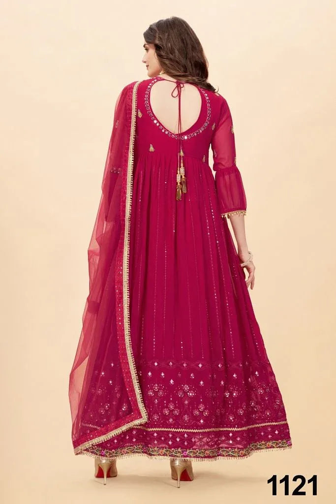 NAZNEEN FLORENCE DESIGNER OCCASION WEAR LEHENGA D.NO 1121 - Anant Exports
