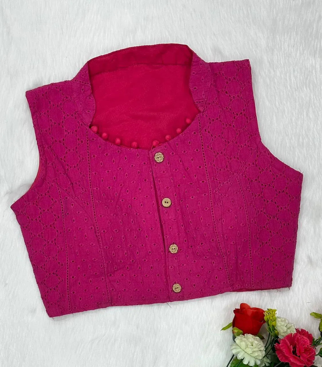 Heavy Pure Cotton hakoba Blouse - Anant Exports
