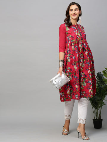 MAMTA FESTIVE WEAR PRINTED KURTI D.NO 47764