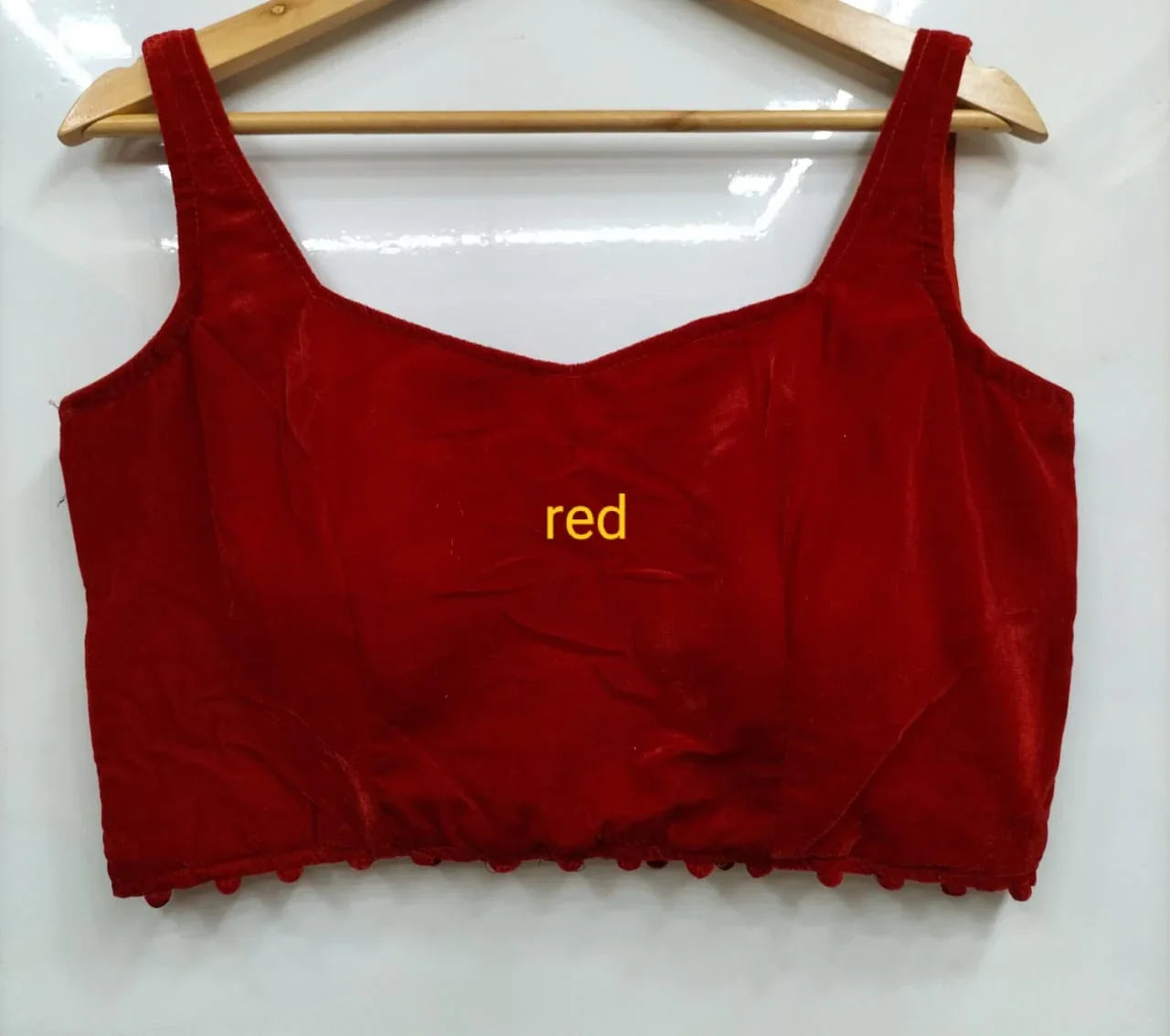 Fancy Bollywood Style Velvet Blouse - Anant Exports
