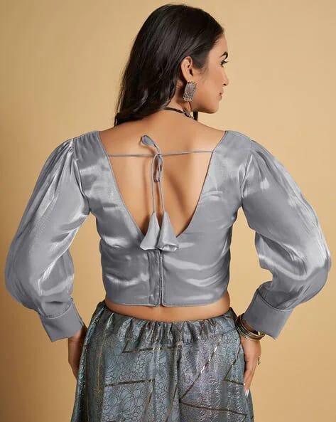 Zimichu Fancy Organza Blouse - Anant Exports