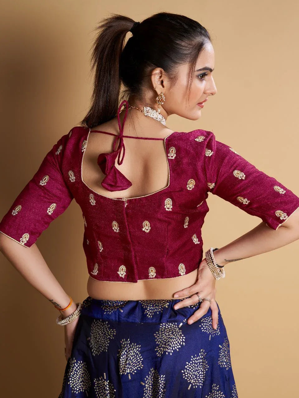Beautifull Embroidered Work Blouse - Anant Exports