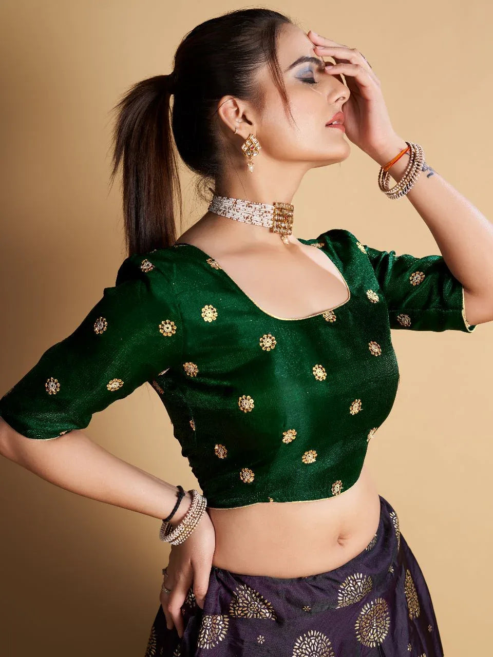 Beautifull Embroidered Work Blouse - Anant Exports