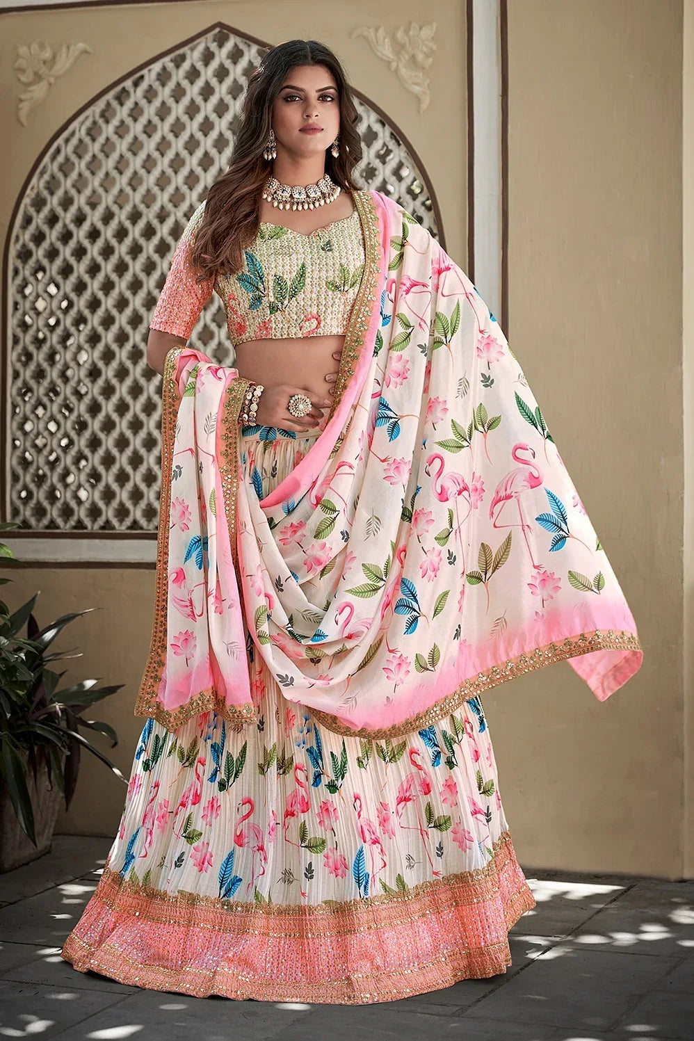 Party Wear Fancy Digital Print Lehenga D,No 1008 - Anant Exports