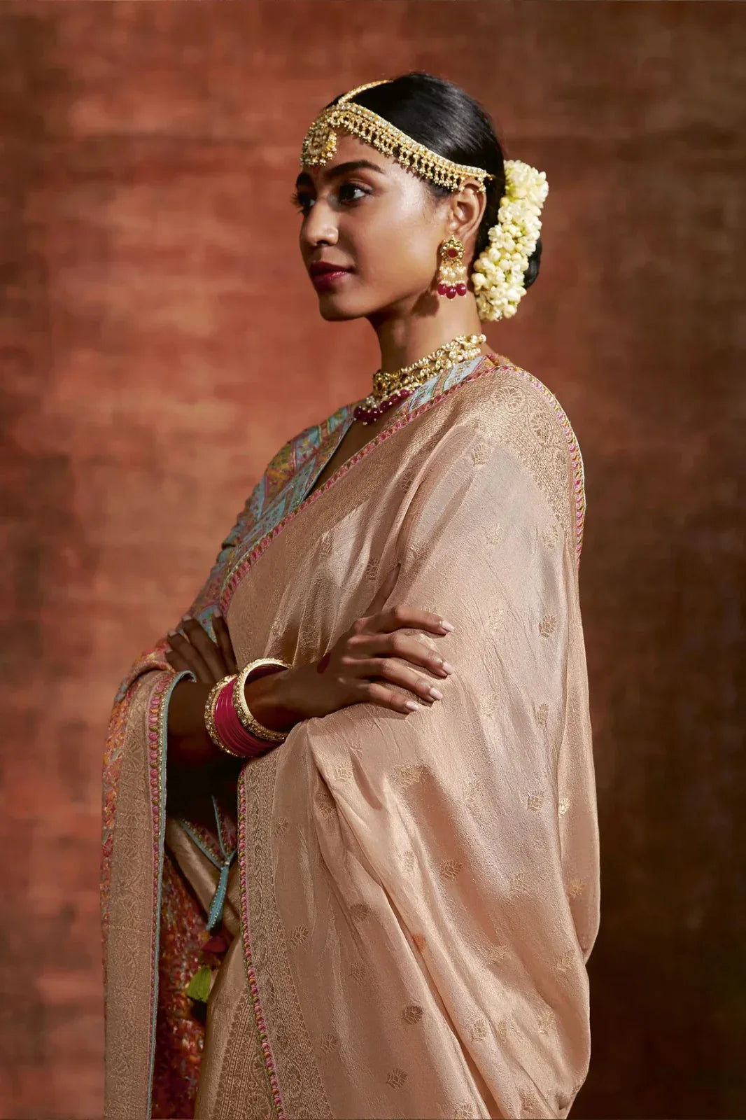 Ranisa Fancy Kashmiri Saree D.No SA-174 - Anant Exports