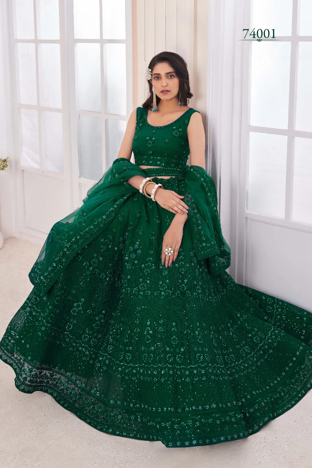 Volume 48 Designer Occasion Wear Lehenga D.No 74001 - Anant Exports