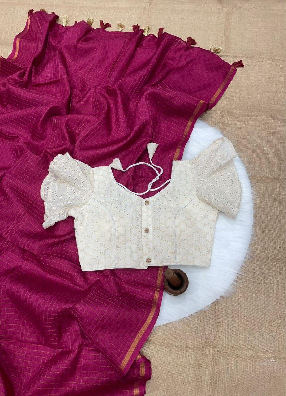 Hk1 Chinon Crush Blouse - Anant Exports