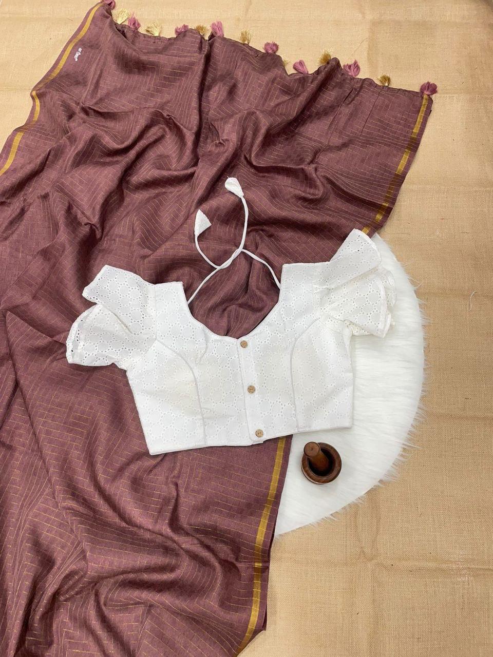 Hk1 Chinon Crush Blouse - Anant Exports