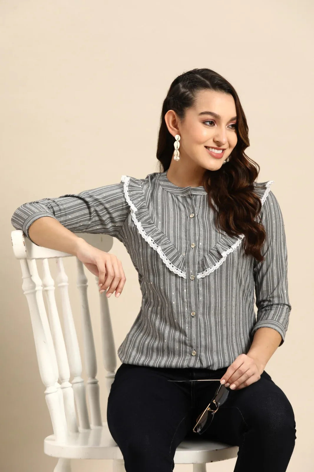 KALI VOL 01 WESTERN SHORT TOP - Anant Exports