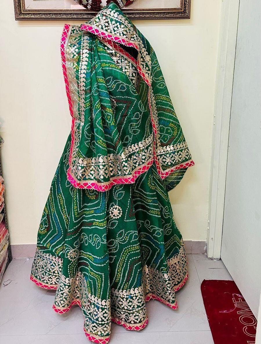 Rajasthani Bandhej Print Lahenga - Anant Exports