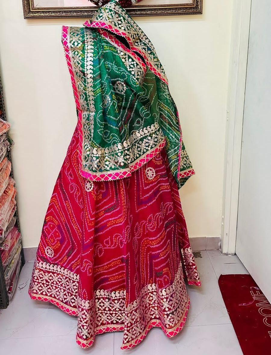 Rajasthani Bandhej Print Lahenga - Anant Exports