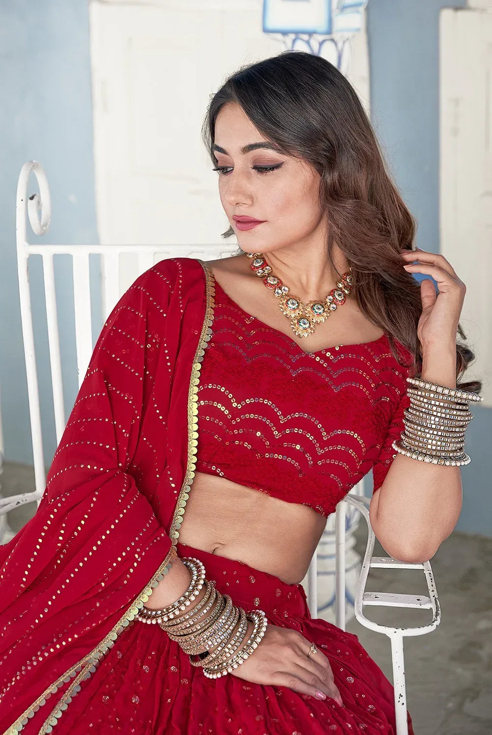 Fancy Occasion Wear Lehenga D.No 1536 - Anant Exports
