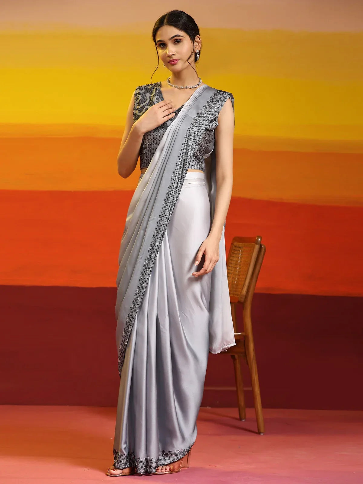 READY TO WEAR SAREE D.NO. 1073 - Anant Exports