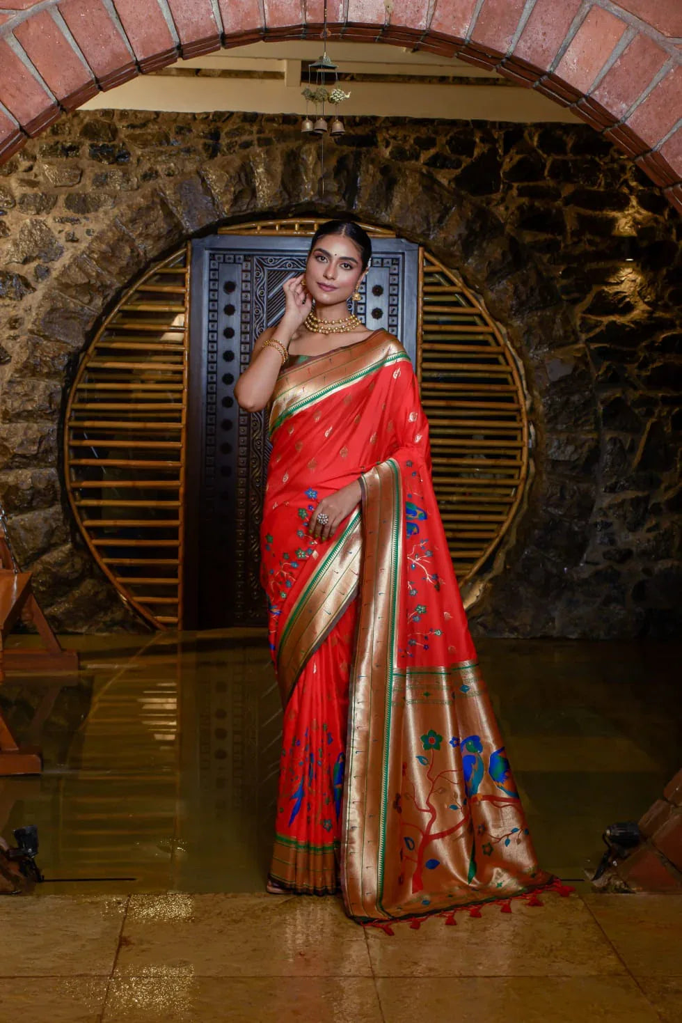 Banarasi Soft Silk Paithani Saree - Anant Exports