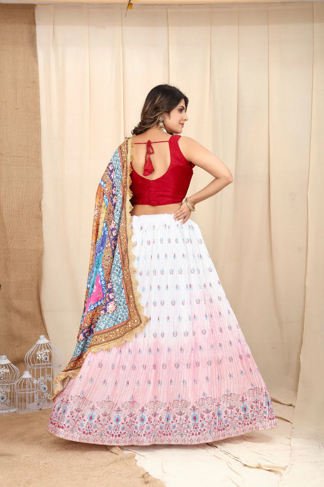 Fancy Wear Shimmer Lehenga Choli - Anant Exports