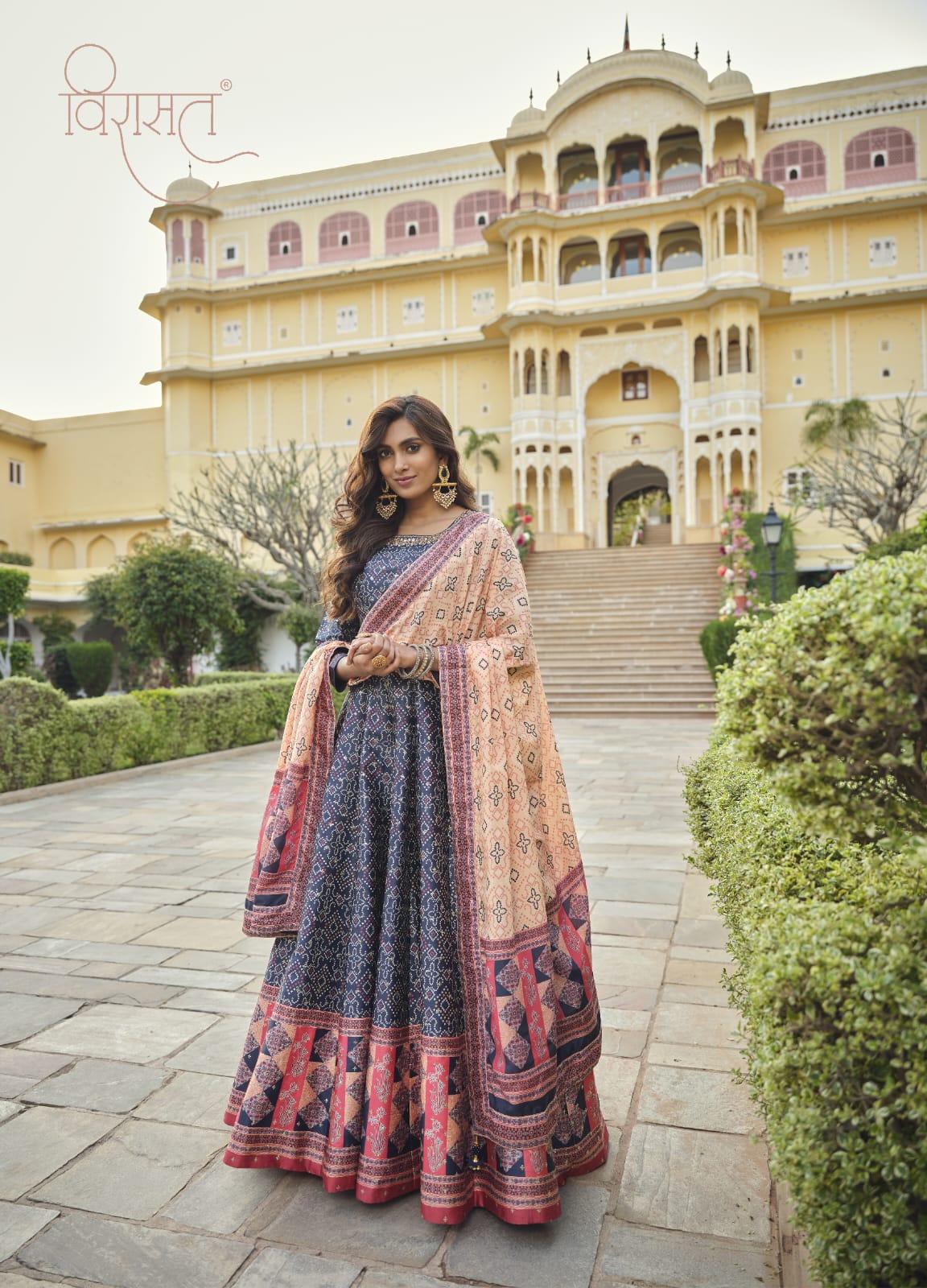 Ratrani Designer Wear Gown D.No. 5002 - Anant Exports