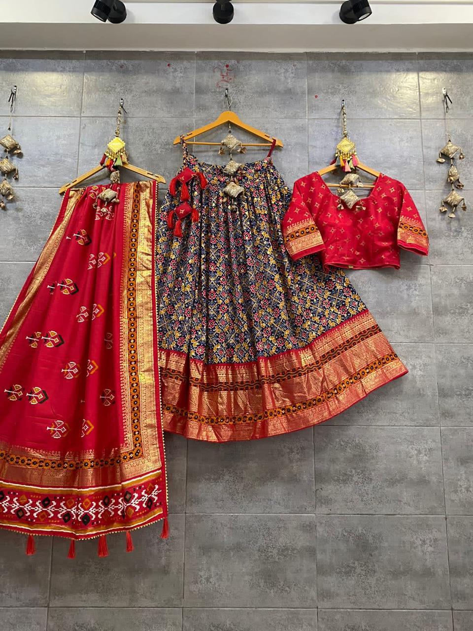 Navratri Wear Printed Skirt Chaniya Choli - Anant Exports