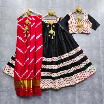 Party Wear Patola Print Chaniya Choli