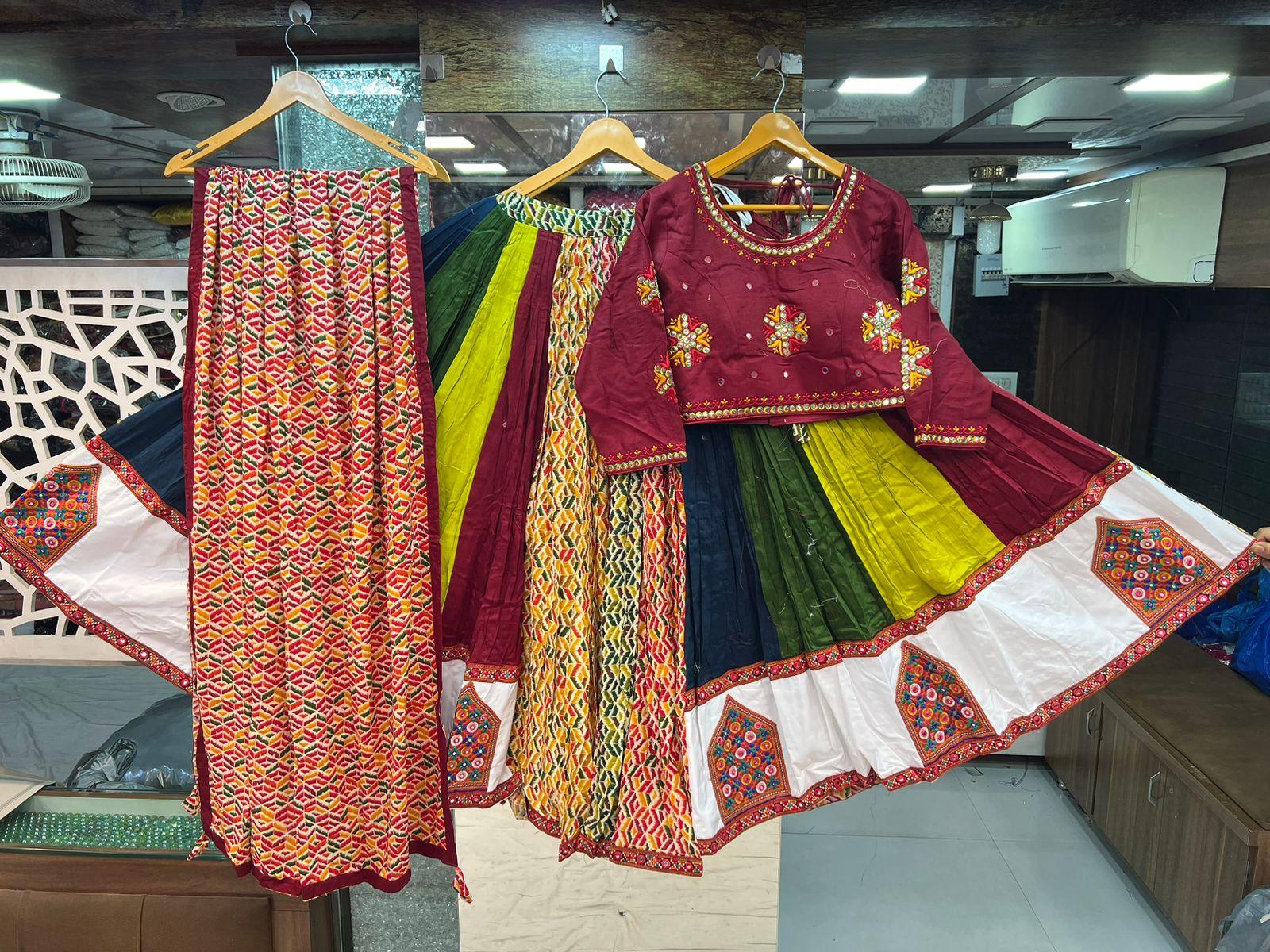 Pure Cotton Wear Multi Colour Chaniya Choli - Anant Exports