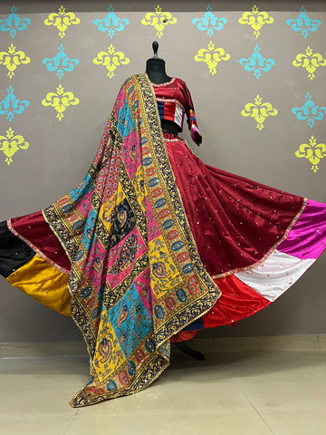 Navratri Special Gaji Kali Work Lehenga Choli