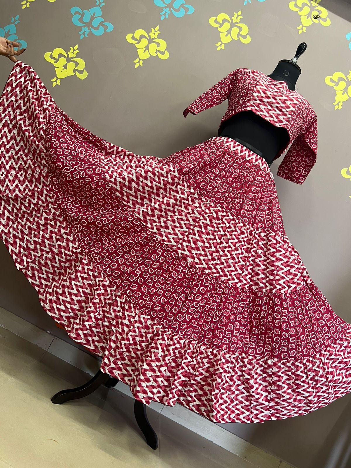 Festive Wear Cotton Lehenga - Anant Exports