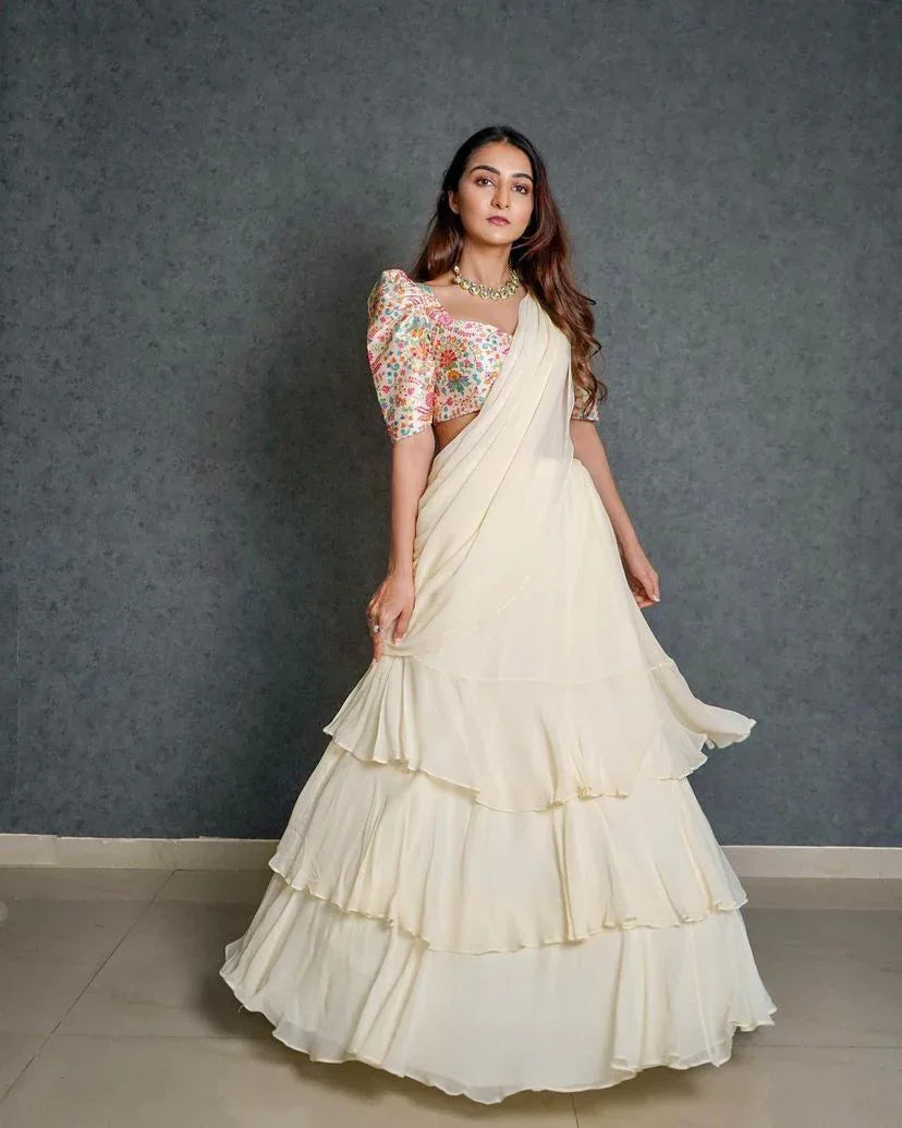 Festive Wear Lehenga Saree D.No. 1001 - Anant Exports