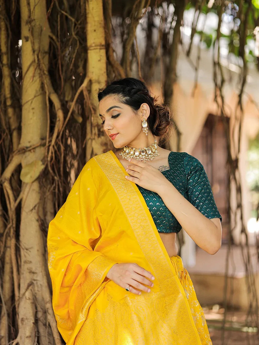 Beautiful Designer Party Wear Banarasi Lehenga Choli - Anant Exports
