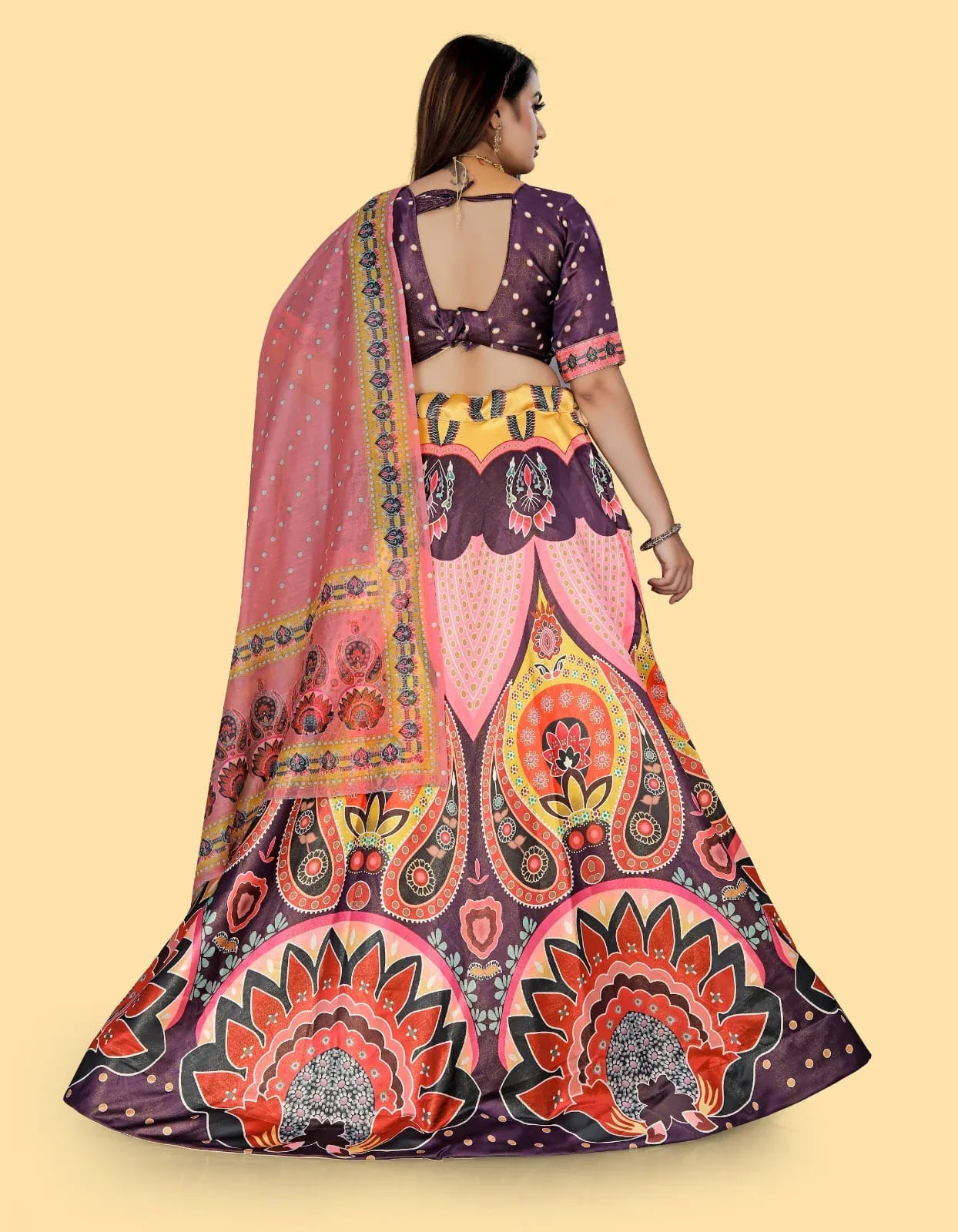 Navratri Wear Printed Lahenga D.No. 113 - Anant Exports