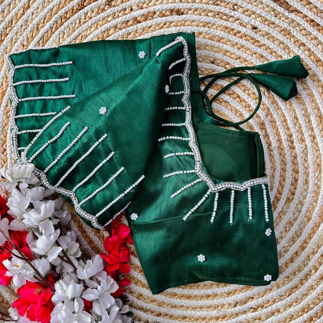 Festive Wear Handcrafted Work Blouse - Anant Exports