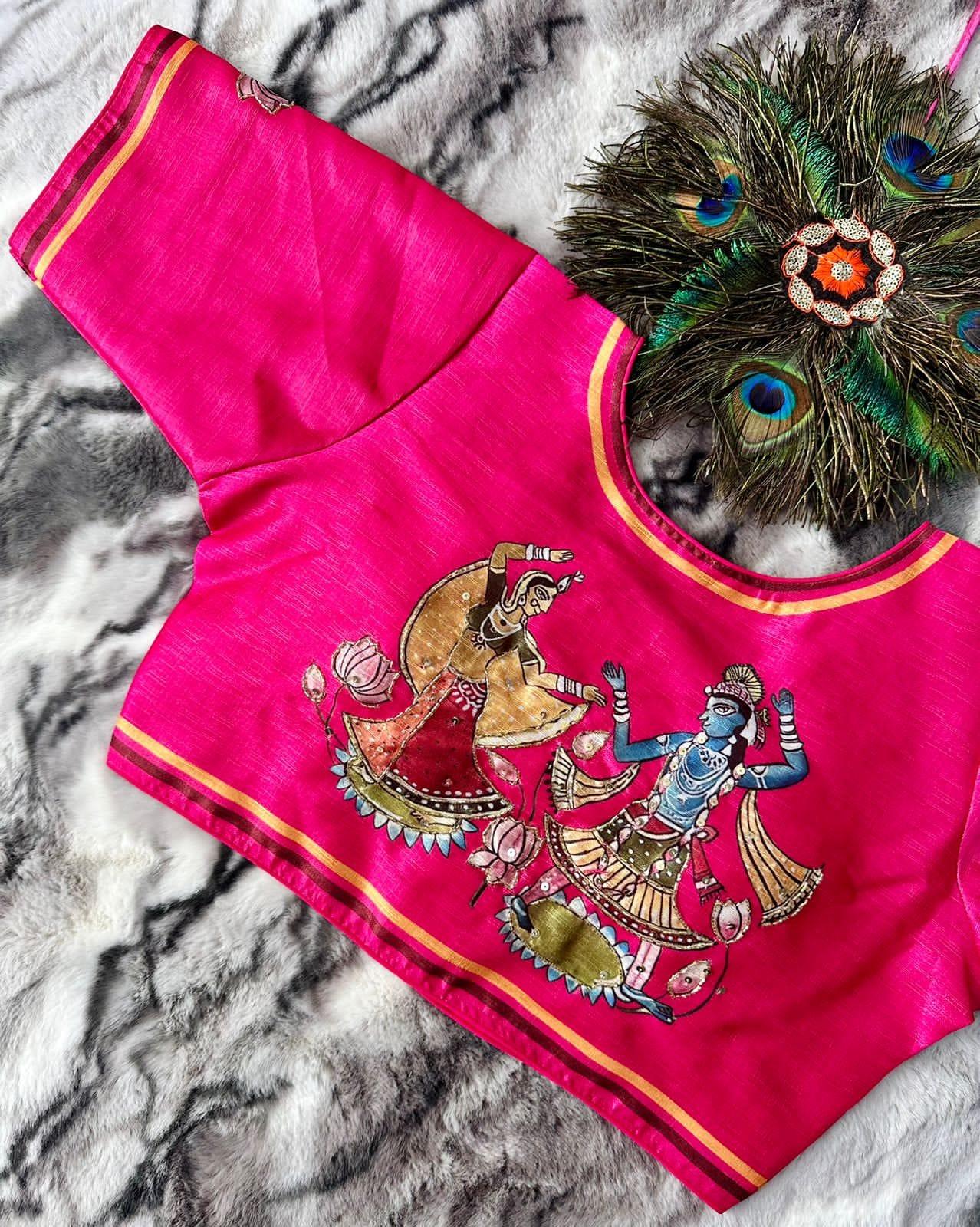 Festive Wear Decent Print Blouse - Anant Exports
