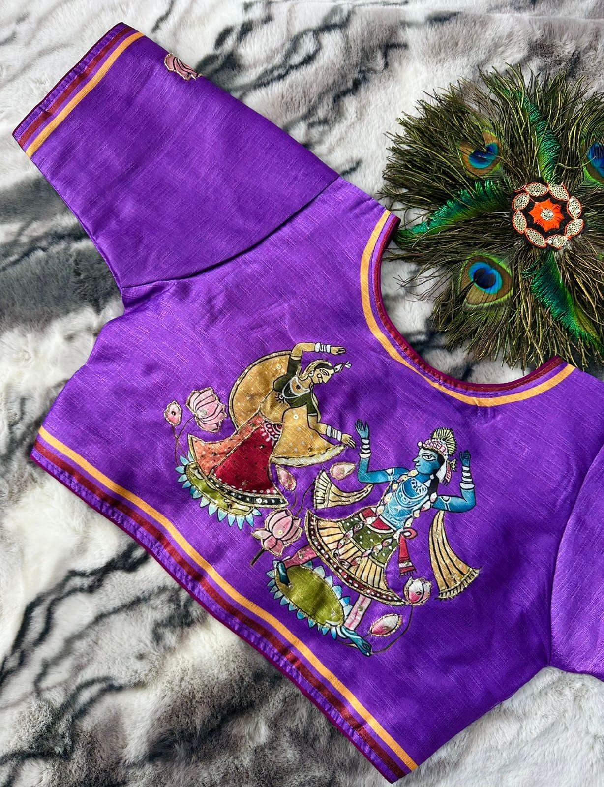 Festive Wear Decent Print Blouse - Anant Exports