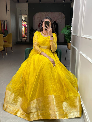Occasion Wear Fancy Gown D.No. 5327