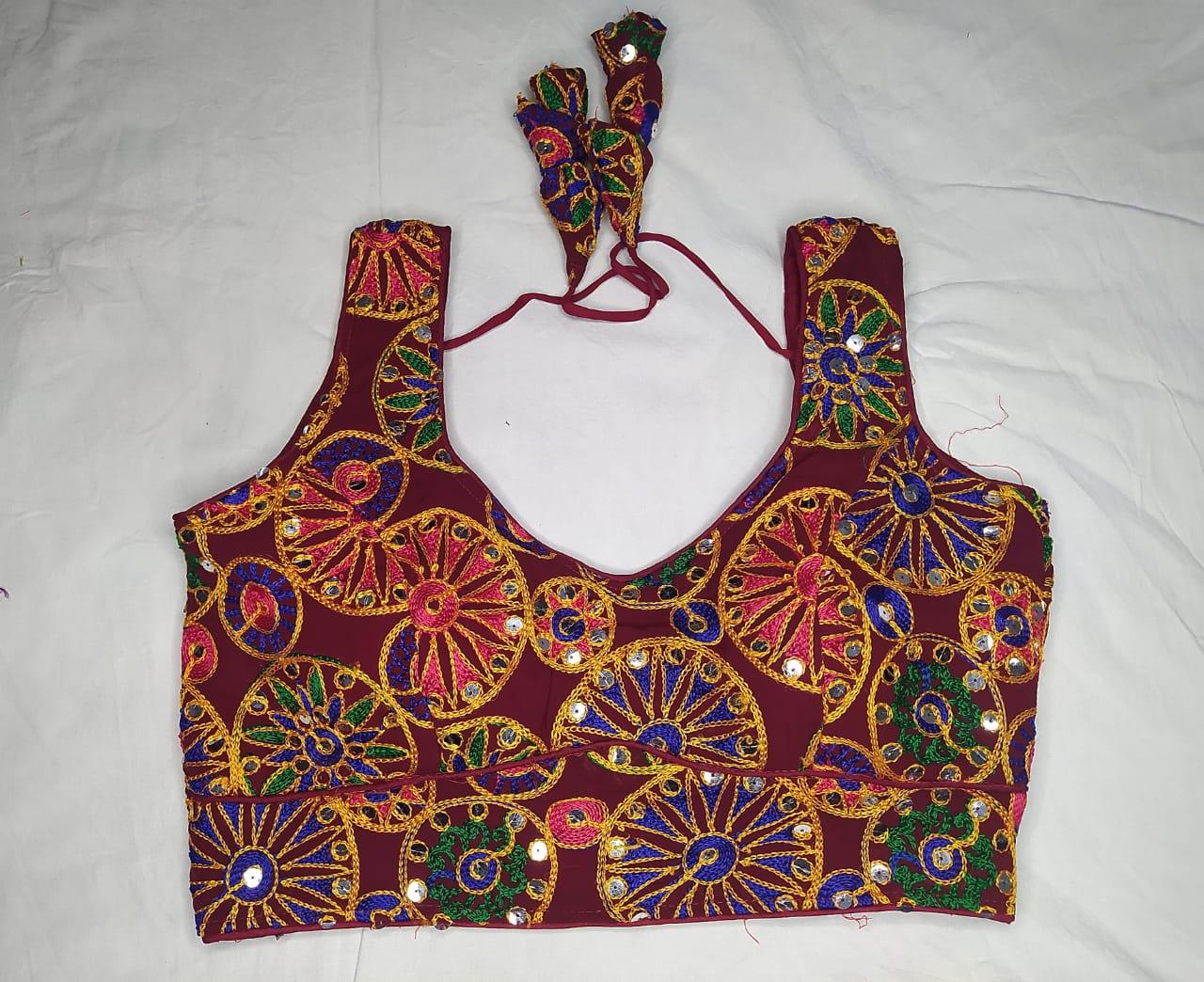 Navratri Fancy Deep Neck Party Wear Blouse - Anant Exports
